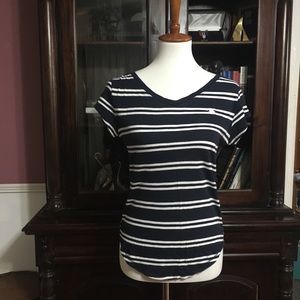 Hollister Striped Tee size XS minor flaws